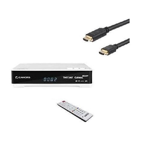 CAHORS Récepteur satellite HD + CABLE HDMI - TEOX HD ME