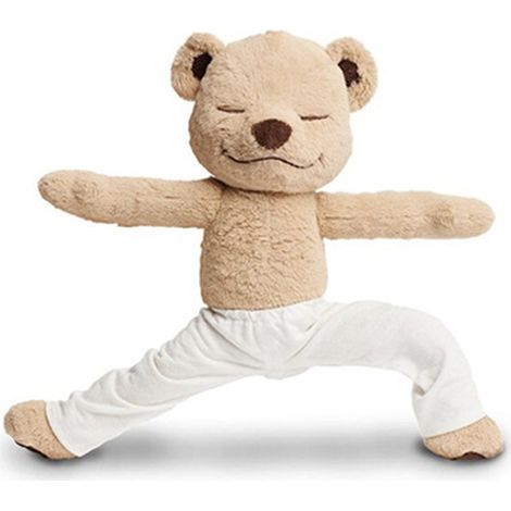 Ours en peluche aux actions variées, jouet animal en peluche amusant pour enfants et adultes, apprentissage du yoga (1/5)