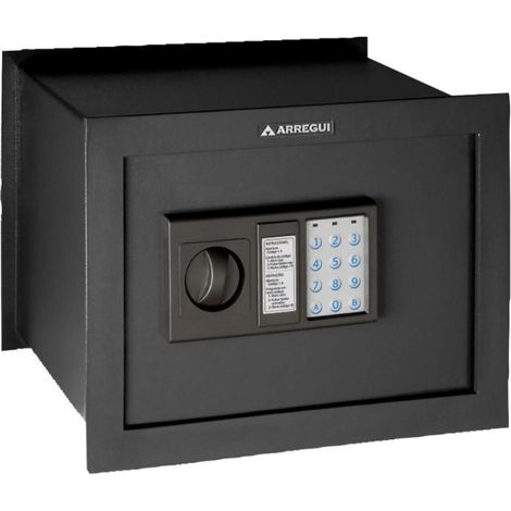 Caja Fuerte ElectrÃ³nica Arregui 17 L  Apertura por CÃ³digo y Llave de Emergencia  Exterior 28x38x25 cm (1/2)