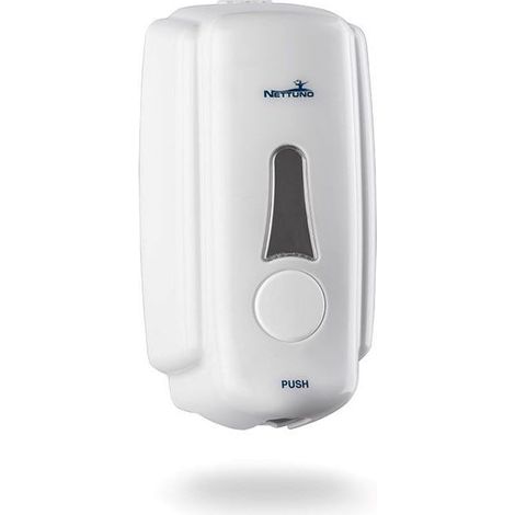 Dispenser A Muro Per Sapone In Sacca T-Small Per Saponi Liquidi - Bianco Nettuno (1/2)