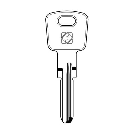 CHIAVE PUNZONATA OMEC OC6 SILCA - OTTONE NICHELATO- 5 pezzi
