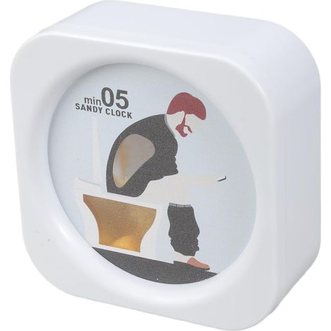 Minuteur de toilette 5 minutes, décoration salle bain, outil (1/5)