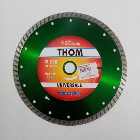 Sifa thom 230mm disco diamantato universale per taglio cemento, cemento armato, mattoni, laterizi