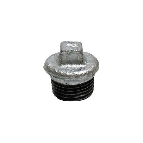 Acqua Zincato Tappo Filettato 3/4 "