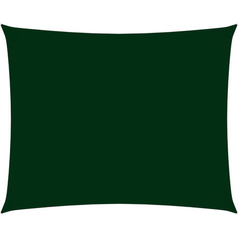 Telo ombreggiante a vela in tessuto Oxford rettangolare 4 x 5 m verde scuro 020009699