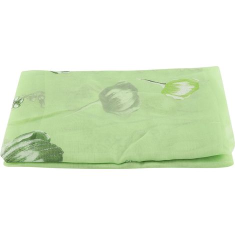 Rideau Transparent En Voile Avec Passage De Tringle Pour Salon Chambre À Coucher Balcon Vert 1 Pièce (1/5)