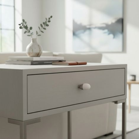 Ouvre&Déco - Bouton de meuble en nylon blanc LARME – Ø 16 mm (1/5)