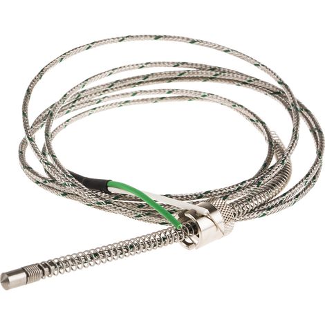 Thermocouple type K Ø 6mm, L 170mm, +400°C max à Câble ( Prix pour 1 )