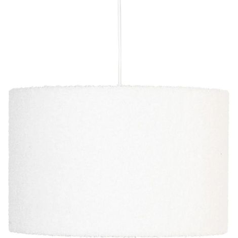 Lampe Suspension Bouclette "Tina" 37cm Blanc (1/4)