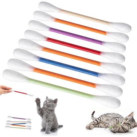 Cotons-Tiges pour Chats avec Herbe à Chat – Lot de 8 Bâtons de Mastication Géants pour Chatons, Jouets Interactifs en Feutre pour Chat pour Soulager l'Ennui, l'exercice, Le Jeu et l'Anxiété (1/5)