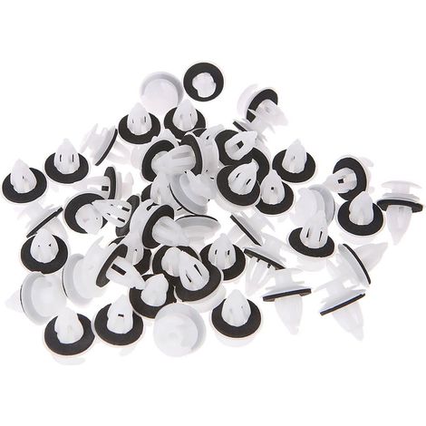 50Pcs Clips De Panneau De Porte De Voiture avec Bague D'étanchéité pour E34 E36 E38 E39 E46 M3 M5 Z3 X5 (1/4)