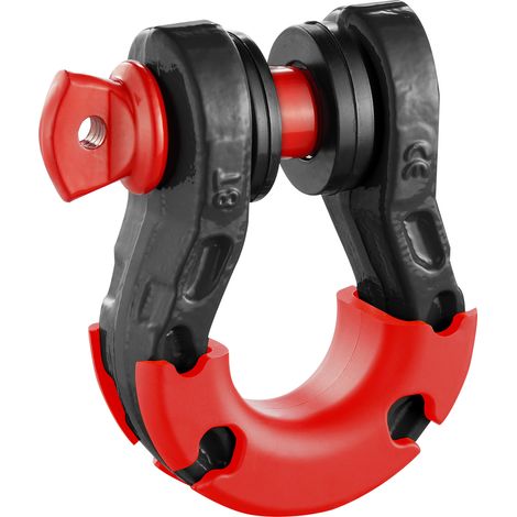 Mophorn 3/4" D-Ring-Schäkel, 2er-Pack legierter Stahl, 66139 lbs (30 Tonnen) Bruchfestigkeit, 7/8" Schraubstift, Isolatoren und Unterlegscheiben – robuste Bergungsschäkel für Geländefahrzeuge