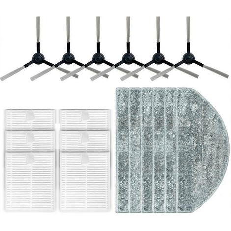 Pour balai à franges Roidmi EVE CC / SDJ12RM avec filtre HEPA et brosse latérale, lot de 18 (1/5)