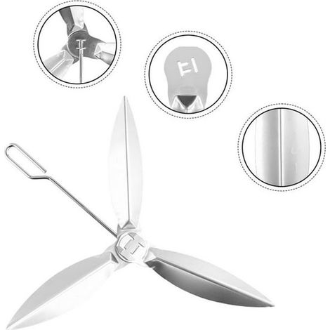 Kit de nettoyage pour barbecue, 47 cm, compatible avec pièces Weber 7444, robuste et résistant à la chaleur, installation facile, argenté (1/5)