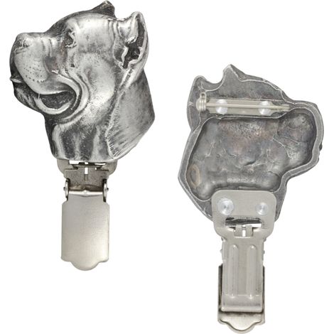 Broche Cane Corso Italiano avec clip, porte-numéro de départ, cadeau pour une exposition canine par Art-Dog (1/5)