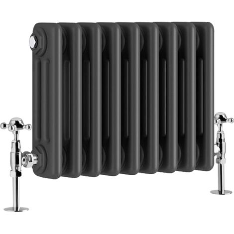 Warmehaus Traditional Triple Anthracite Radiator 300 x 425mm (1/5)