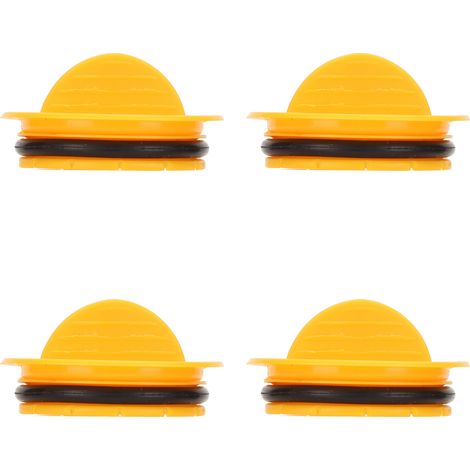 Lot de 4 couvercles de filtres à valve dentaire jaunes pour fauteuil dentaire, bouchons de filtre à forte aspiration, accessoires de rechange (1/5)