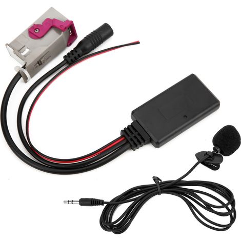 Module Bluetooth pour voiture, câble AUXIN, adaptateur microphone sans fil, remplacement pour A3 A4 A6 A8 TT R8 RNSE 32 broches DC12V (1/5)