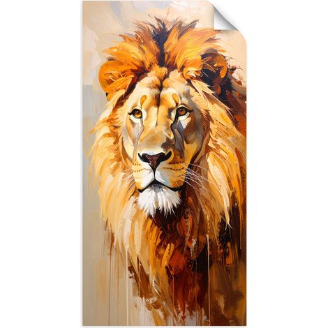Selbstklebendes Poster – Wandsticker Löwe Tiere Afrika Natur 60x120 cm (1/3)
