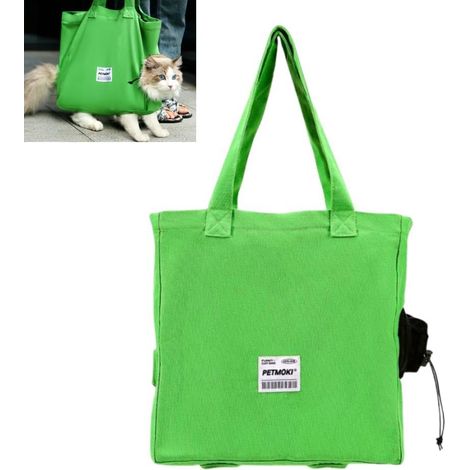 1 Sac de transport pour chat, toile résistante, fenêtre d'observation, 36x36x16 cm, ouverture réglable, voyage petits animaux (1/4)