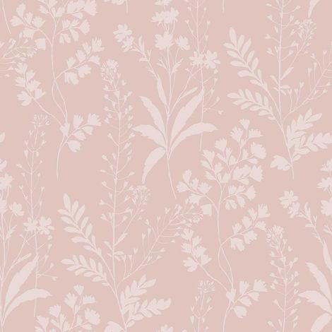 Papier peint botanique tropical fond ocre doré (1/2)