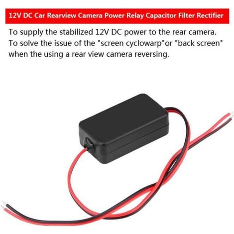 Redresseur - Filtre Condensateur 12 V CC - Pour Caméra de Recul Automobile - 1 Pièce (1/4)