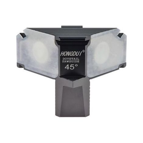 Guide de Scie Magnétique à Queue D'aronde Marqueur de Gabarit Jauge de Marquage Joints de Bois Coupés - Aluminium (45 Degrés), outils de mesure (1/5)