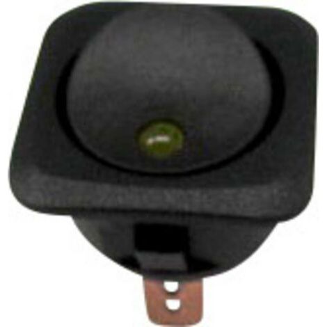 Interrupteur à bascule pour l'automobile TC-R13-203L-SQ YELLOW 1587565 12 V/DC 25 A 1 x Off/On à accrochage 1 pc(s) S643831