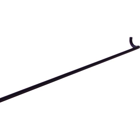 Asta superiore destra a gancio per spagnolette 110 cm.
