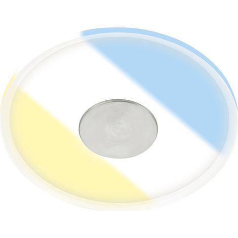 Spot LED à encastrer 230V, salle de bain IP44, plafonnier, 1x spot LED, 6W, 640lm, blanc chaud, neutre, froid, aluminium, 12cm x 3.6cm (1/2)