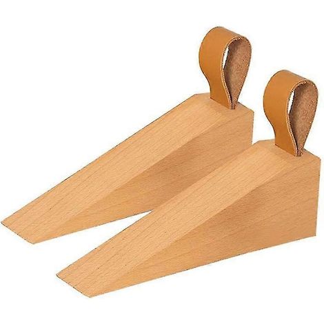 Türstopper aus Holz, rutschfeste Türkeile aus Massivholz, robuster und langlebiger Türstopper, Sicherheit (1/5)