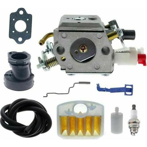 Carburateur - Pour Tronçonneuse Husqvarna 340 345 346 Xp 350 351 353 - Type Tube Simple - Remplace 503281614 503283208 - 1 Pièce (1/5)