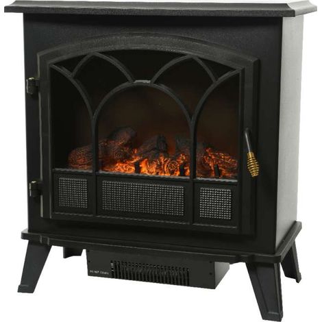 Camino elettrico 63.5x36x67 cm colori nero