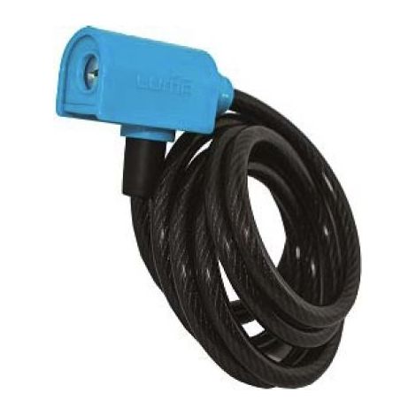 FPLUS cable bici espiral 185 cms diam.8 luma , Cable de acero endurecido con revestimiento plástico.
Disponible en dos medidas de diámetro: 8 y 10 mm.
Cerradura automática mediante (1/2)
