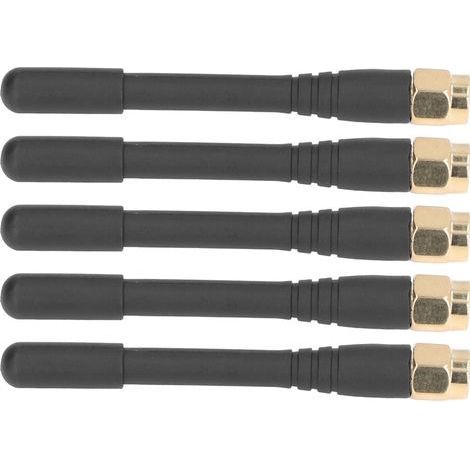 5-teilige omnidirektionale Antenne, hohe Empfindlichkeit, wasserdicht, verbessertes Signal, Stabantenne mit SMA-Stecker, Empfang über große Entfernungen. (1/5)