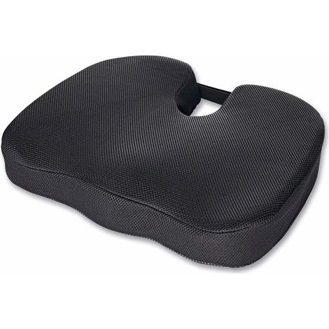 Coussin De Siège Ergonomique, Mémoire De Forme, Soulage Dos Et Coccyx, Coussin Orthopédique de Mousse de Mémoire Coussin de Siege pour Siège Bureau Voiture Fauteuil Roulant (1/5)