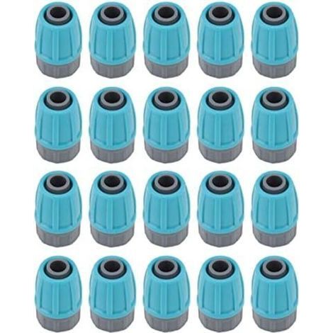 CSPARKV 15Pcs Bouchon de tuyau de verrouillage de 16 mm Connecteurs à écrous Verrouillés pour Tubes D'irrigation, Raccords Irrigation Goutte à Goutte, Connecteurs à Barbe Verrouillée Adaptat (1/5)