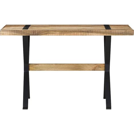 Maison Exclusive - Esstisch 120x60x76 cm Raues Mangoholz (1/5)