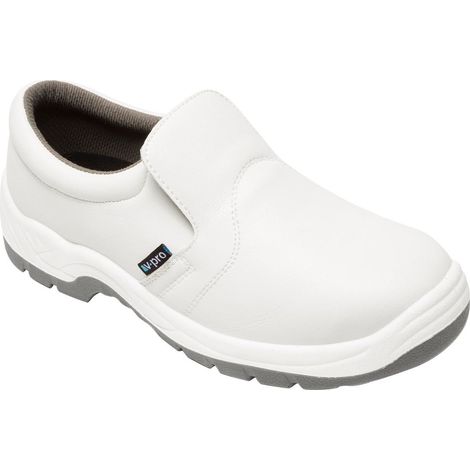 Zapato Con Puntera De Acero Blanco 35