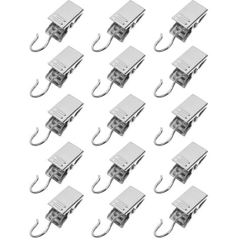 Lot de 60 pinces à rideaux pour suspendre des photos et fixer des rideaux (usage domestique) (1/5)