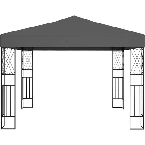 vidaXL Cenador tela gris antracita 3x3 m (1/2)
