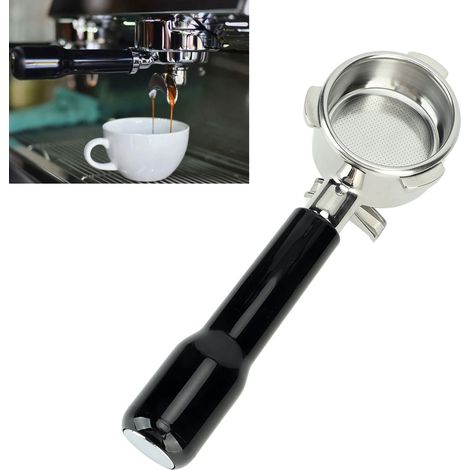 Siebträger für 54-mm-Kaffeemaschinen – Dual Flow, kompatibel mit Breville 870/880, Dual Flow Siebträgerhalter, inklusive Metallfilter, leicht zu reinigen, ohne Dichtung (1/5)