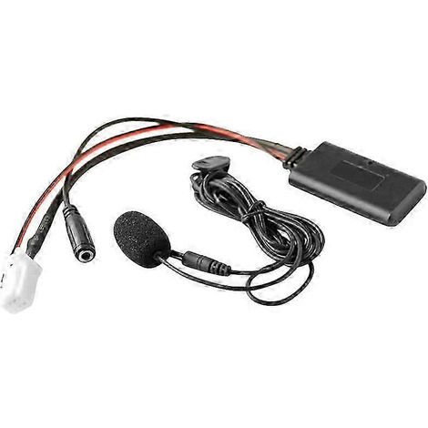 Adaptateur Bluetooth 5.0 pour voiture avec entrée auxiliaire, microphone et kit mains libres (prise 8 broches) pour Nissan Sylphy Tii (bonne qualité). (1/5)