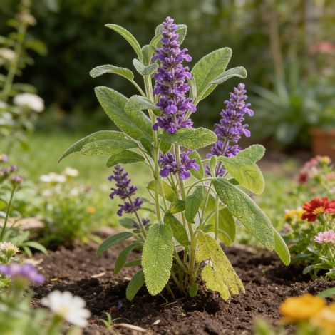 Sauge officinalis 20cm Godet 9cm - Salvia (1/4)