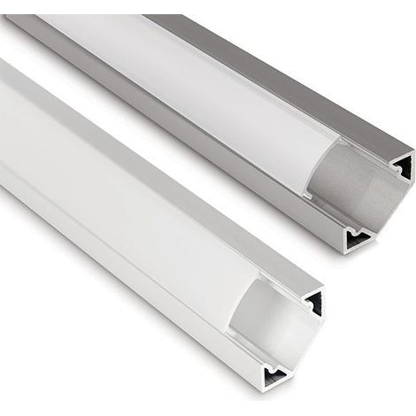 Iolume profilo alluminio angolare bianco  2 metri io39251