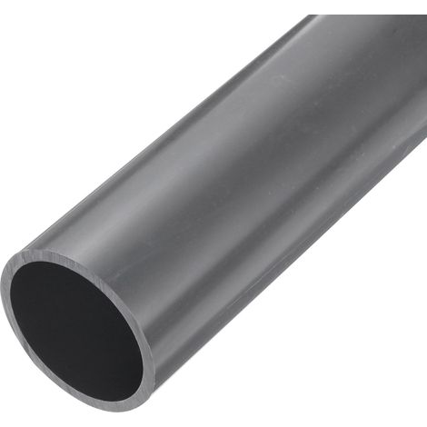 2 Pouces Tube Rigide PVC Tuyau Rond Tube Matériel Tube 53.6mm ID 63mm OD 9 Pouces Longueur Gris Clair Haute Résistance pour Tuyau D'Eau, Bricolage, Gaine Câble (1/5)