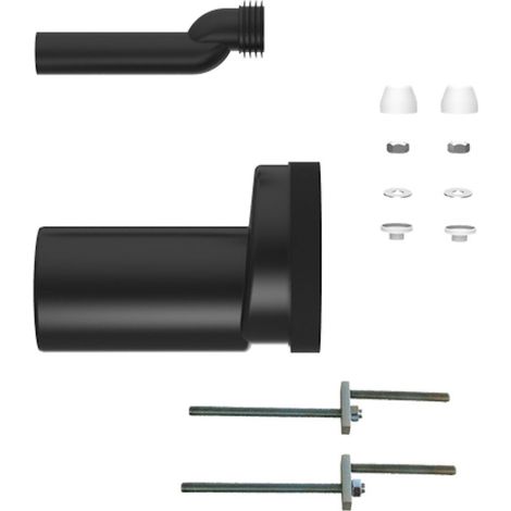 SANIT WC-Etagen-Anschlussgarnitur DN100 PE (1/2)