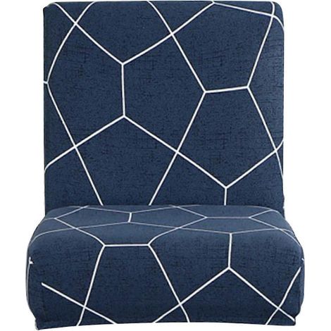 Housse de tabouret de bar à dossier bas imprimée moderne, souple et extensible, pour comptoir. Accessoires confortables.-Football