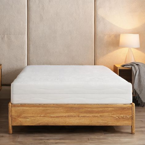 Matelas coloris blanc en sponge 200 x 140 x 18 cm (1/5)