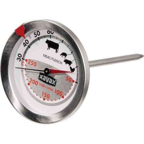 Xavax 2-in-1 Bratenthermometer Edelstahl, lebensmittelecht (1/5)
